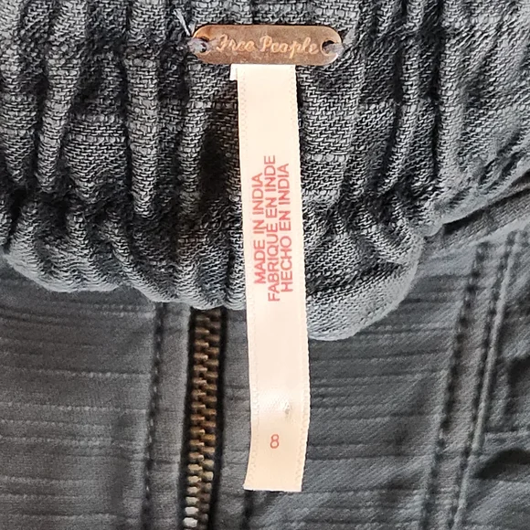 Free People Frost Bite Mini Skirt Layerd Ruffle Womens Size 8 Gray Y2k Style - Picture 7 of 13